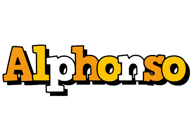 Alphonso cartoon logo