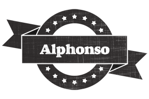 Alphonso grunge logo