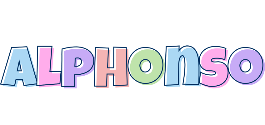 Alphonso pastel logo