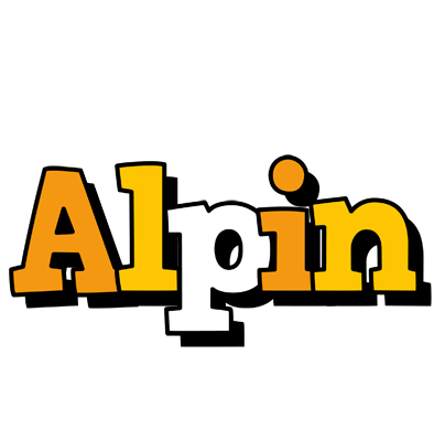Alpin cartoon logo