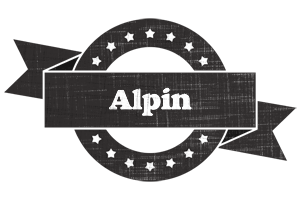 Alpin grunge logo