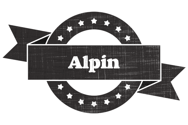 Alpin grunge logo