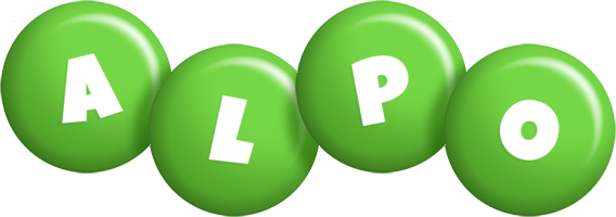 Alpo candy-green logo