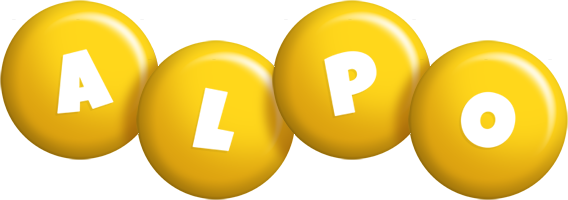 Alpo candy-yellow logo