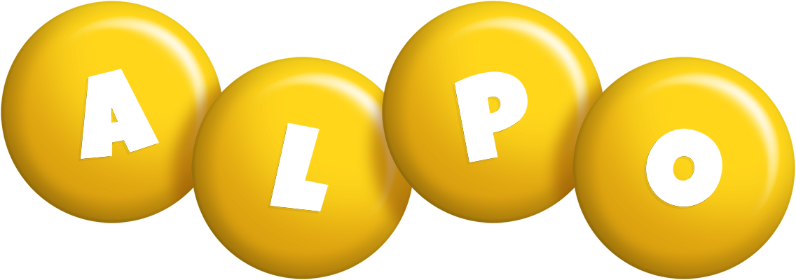 Alpo candy-yellow logo