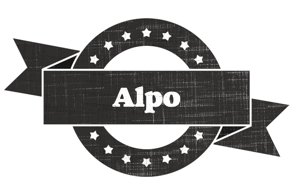 Alpo grunge logo