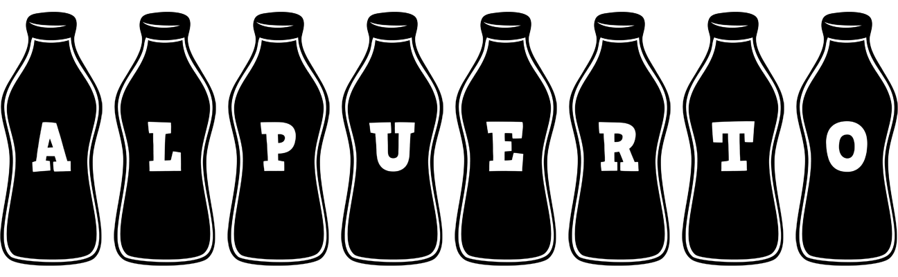 Alpuerto bottle logo