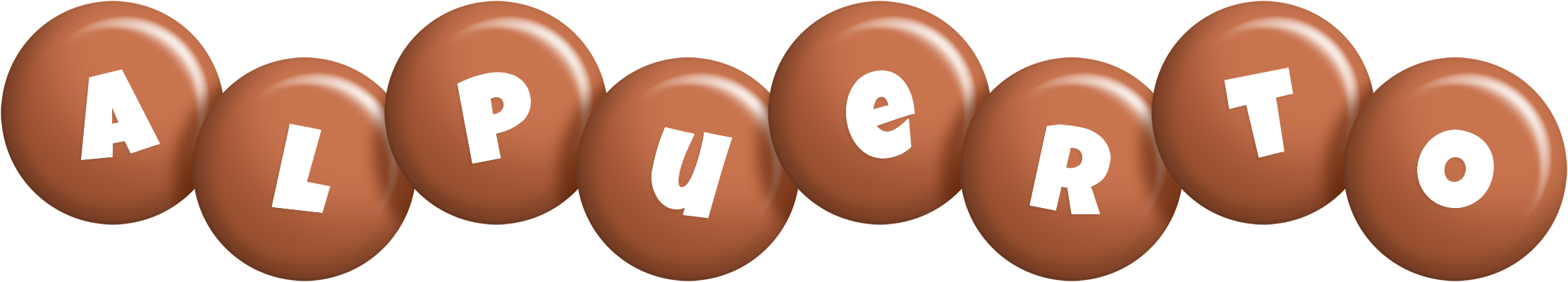 Alpuerto candy-brown logo