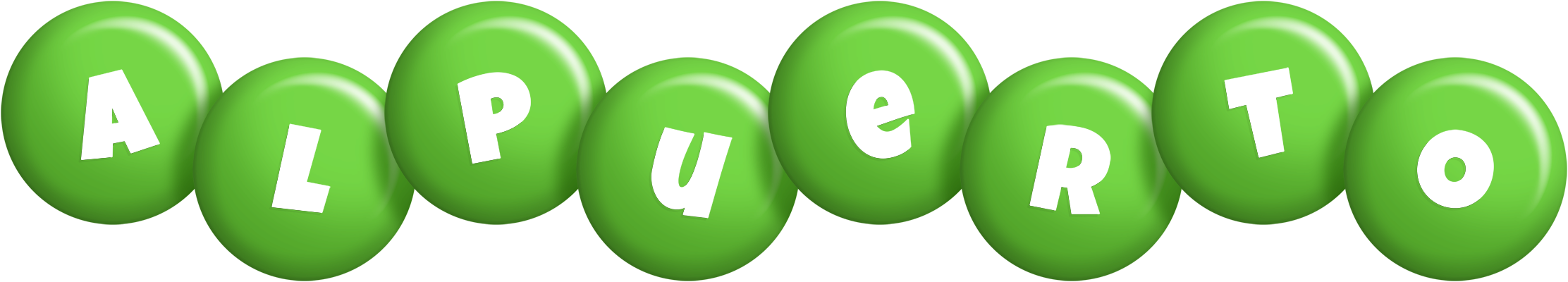 Alpuerto candy-green logo