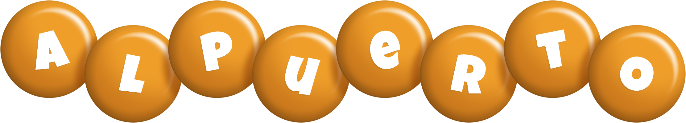 Alpuerto candy-orange logo