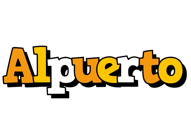 Alpuerto cartoon logo