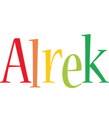 Alrek birthday logo