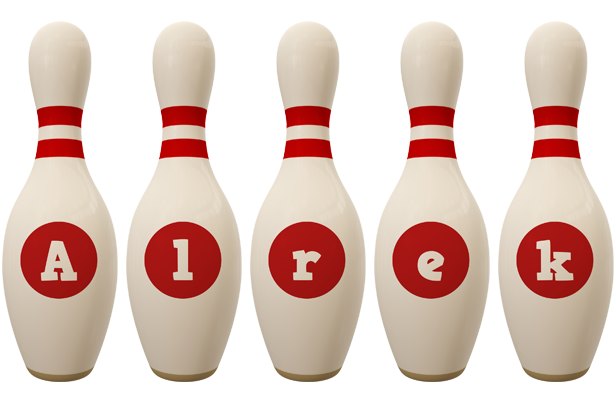 Alrek bowling-pin logo
