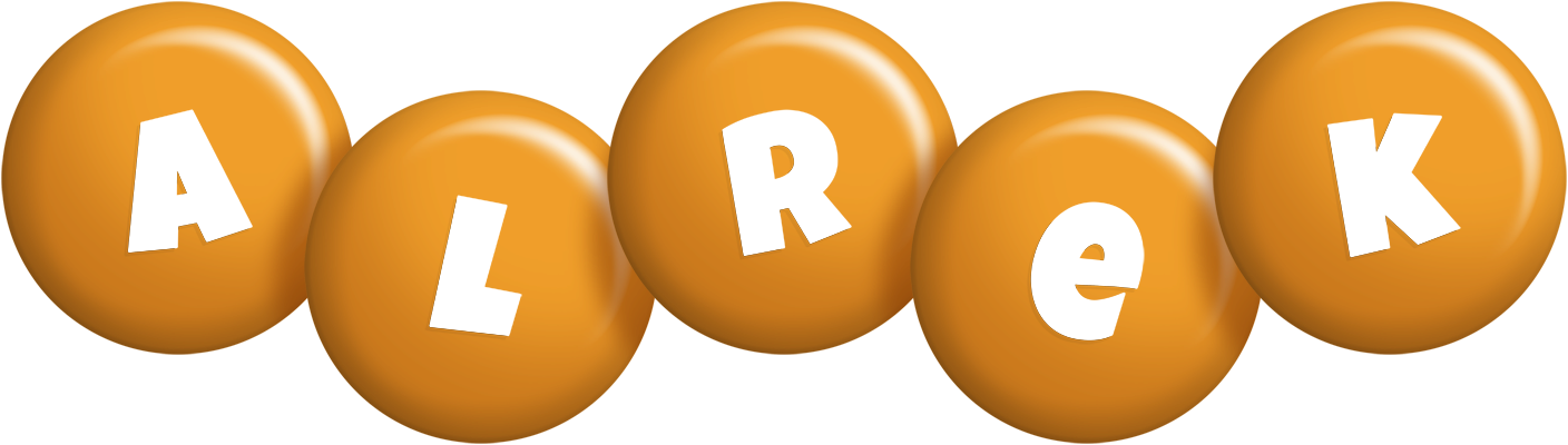 Alrek candy-orange logo