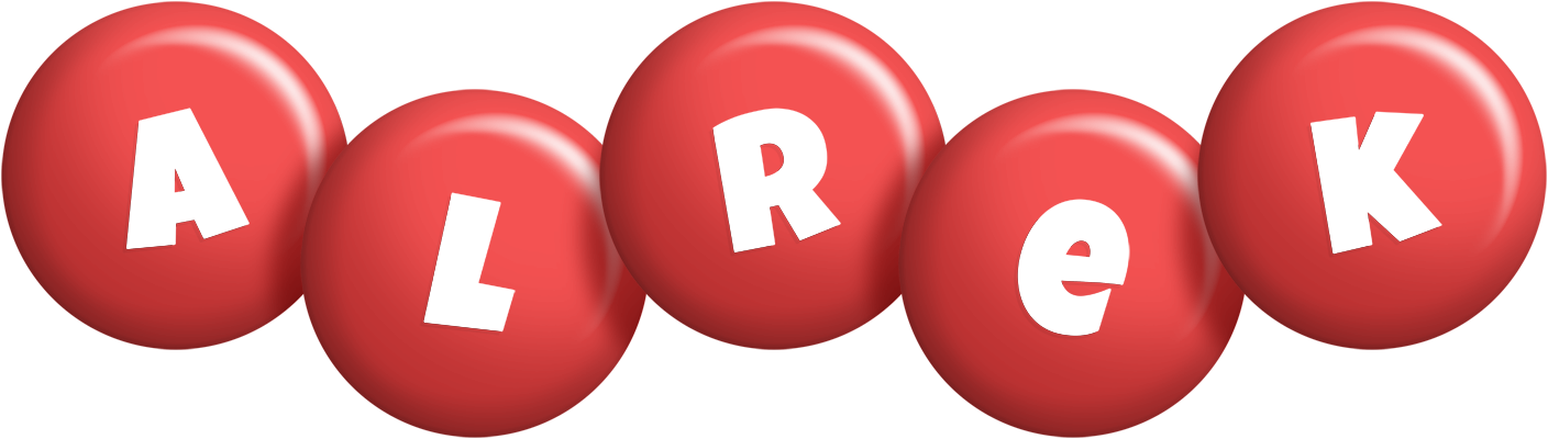 Alrek candy-red logo