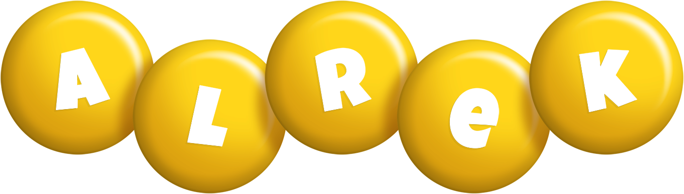 Alrek candy-yellow logo