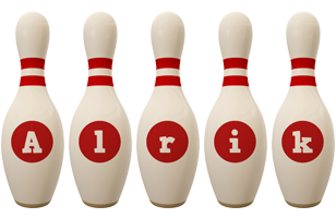 Alrik bowling-pin logo