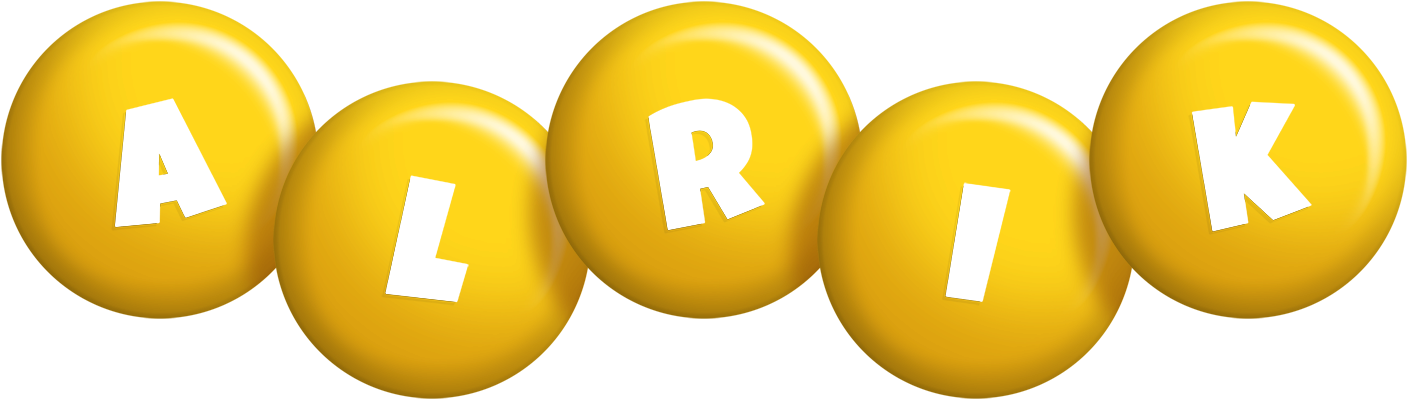 Alrik candy-yellow logo