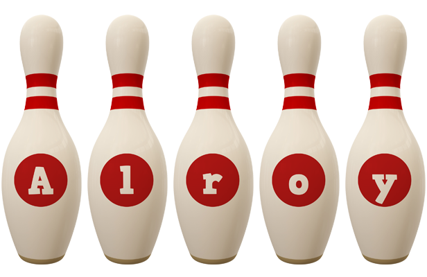 Alroy bowling-pin logo