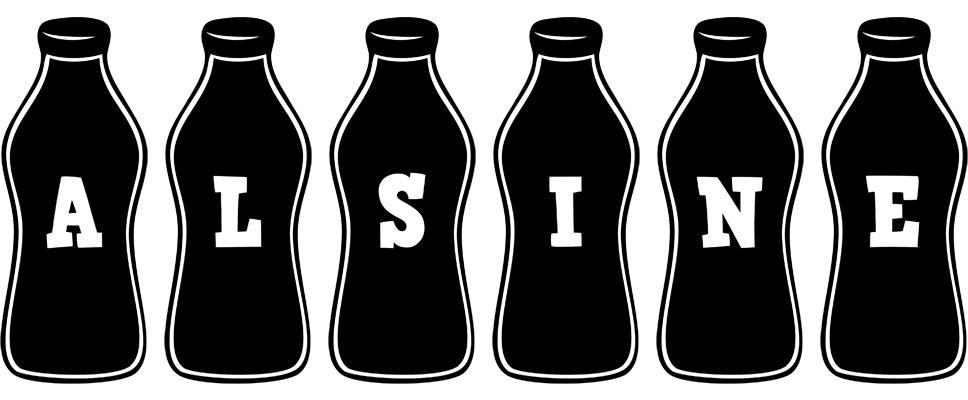 Alsine bottle logo