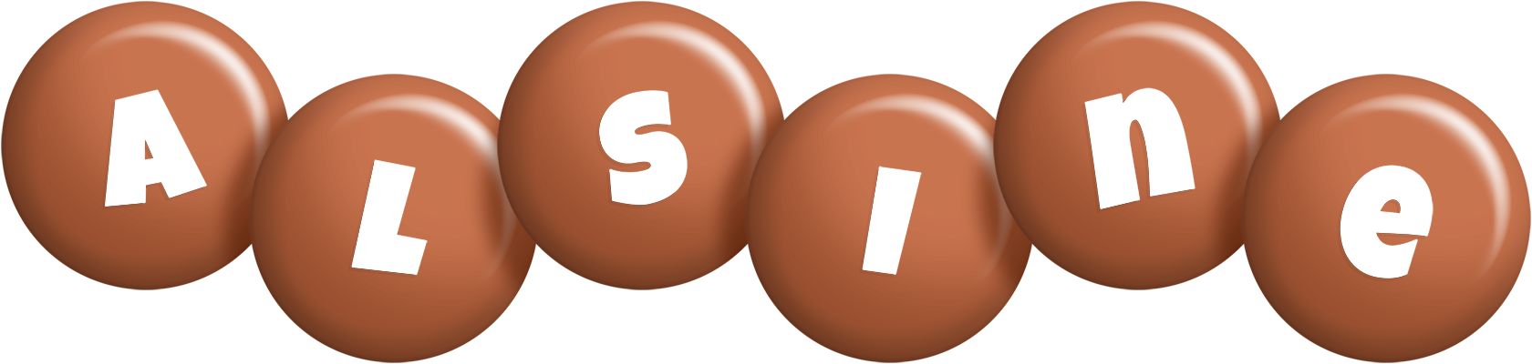Alsine candy-brown logo