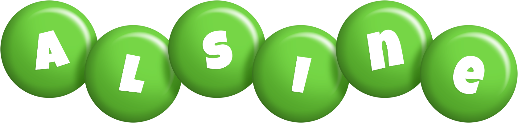 Alsine candy-green logo