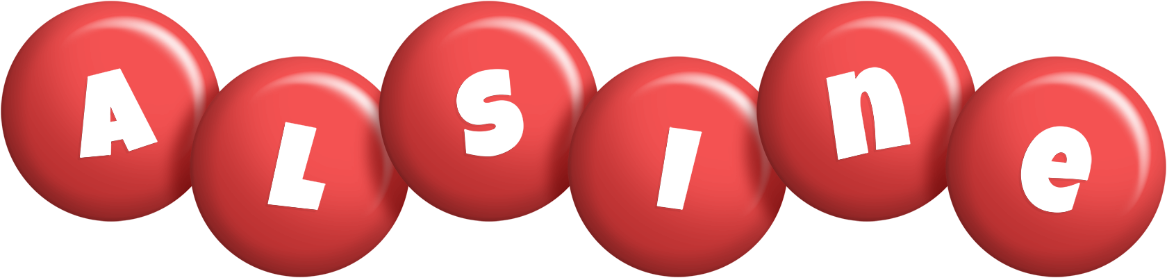 Alsine candy-red logo