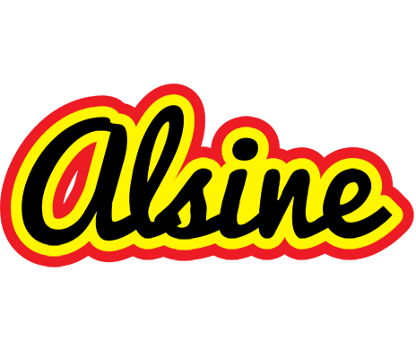 Alsine flaming logo