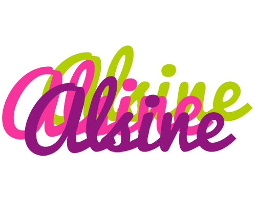 Alsine flowers logo