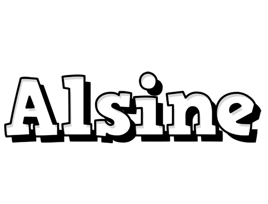 Alsine snowing logo