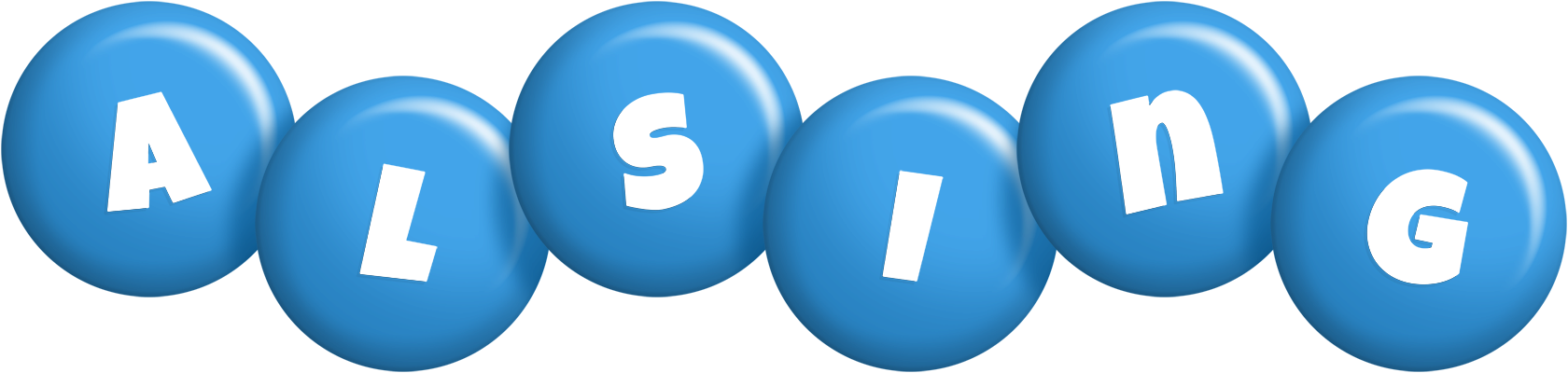Alsing candy-blue logo