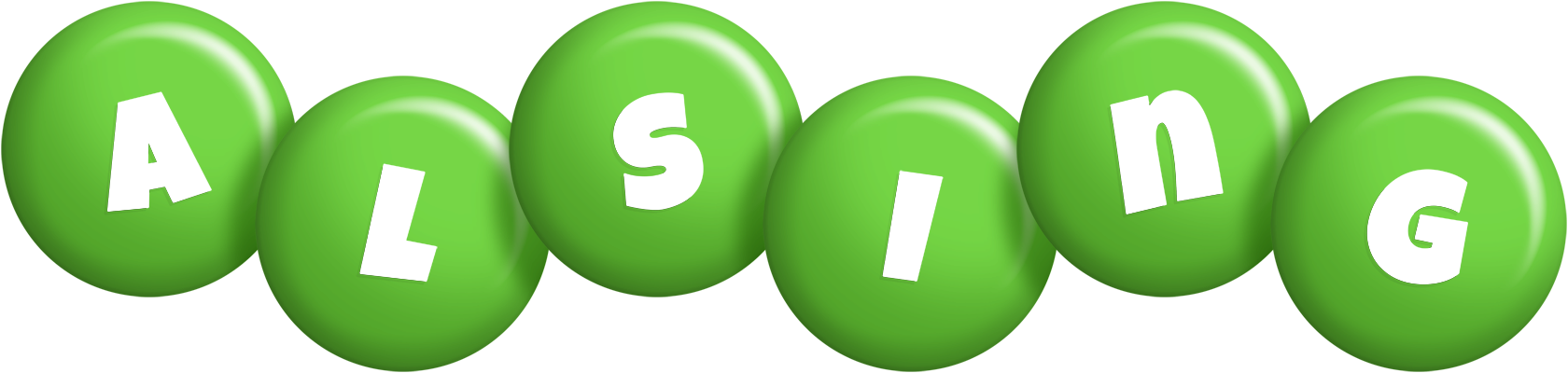 Alsing candy-green logo