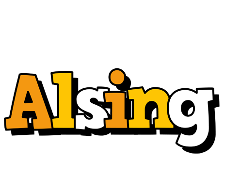 Alsing cartoon logo