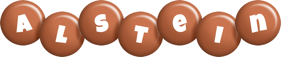 Alstein candy-brown logo