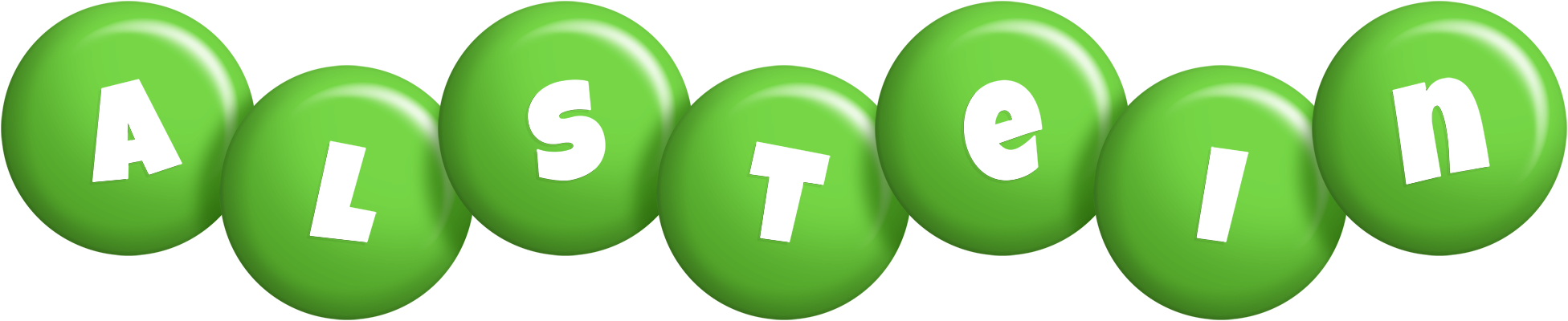 Alstein candy-green logo