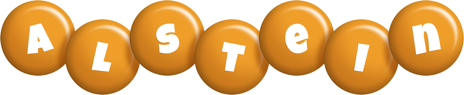 Alstein candy-orange logo