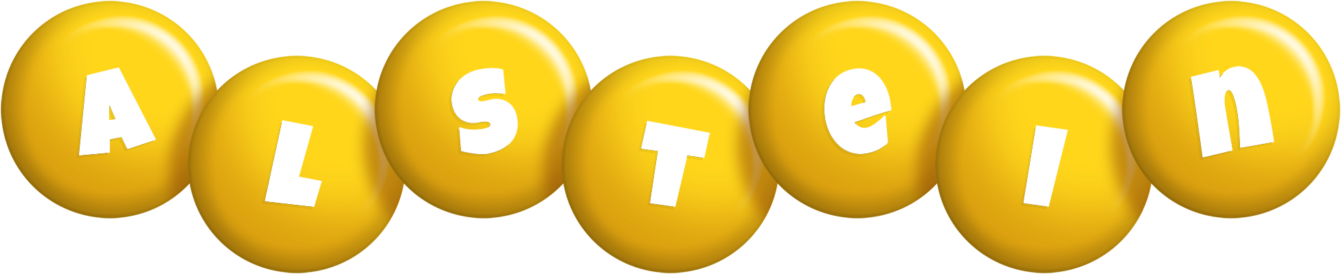 Alstein candy-yellow logo