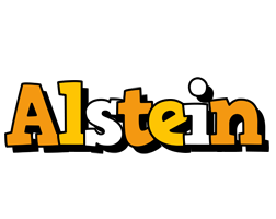 Alstein cartoon logo