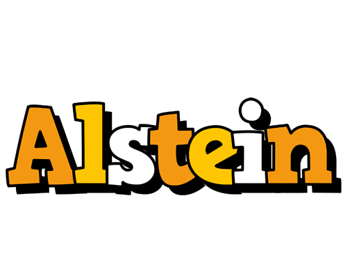 Alstein cartoon logo