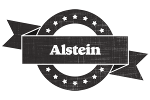 Alstein grunge logo