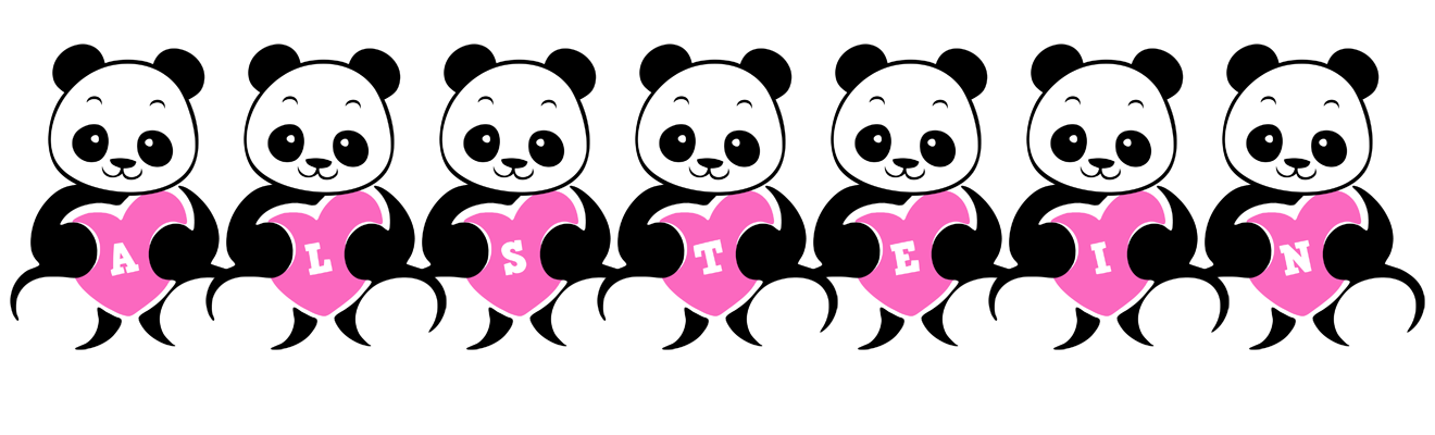 Alstein love-panda logo