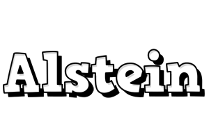 Alstein snowing logo