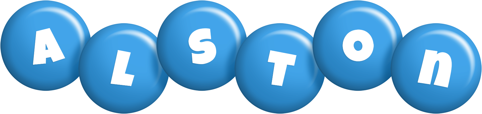 Alston candy-blue logo