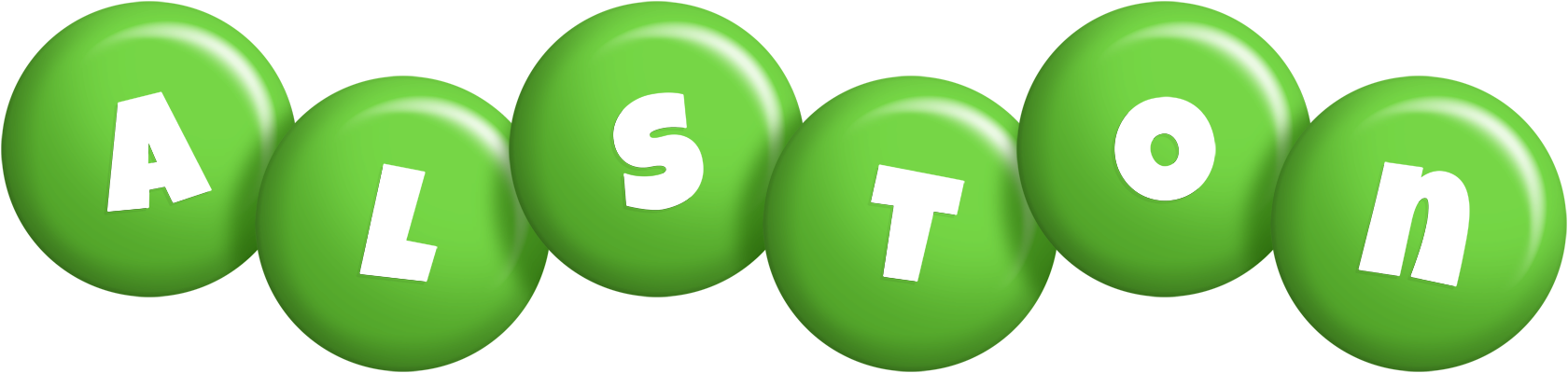 Alston candy-green logo