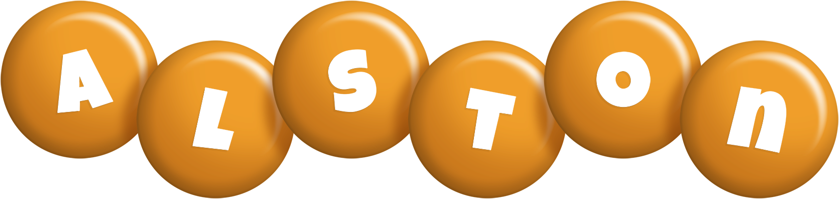 Alston candy-orange logo