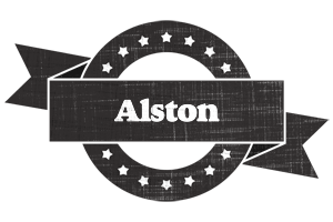 Alston grunge logo