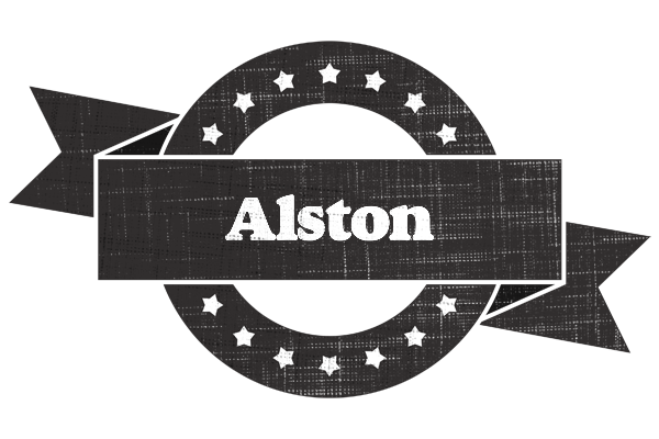 Alston grunge logo