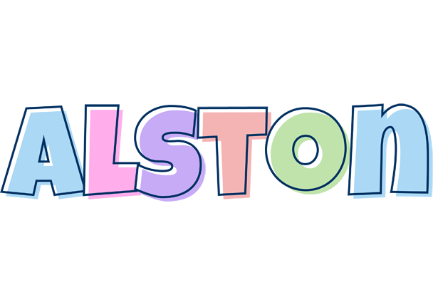 Alston pastel logo