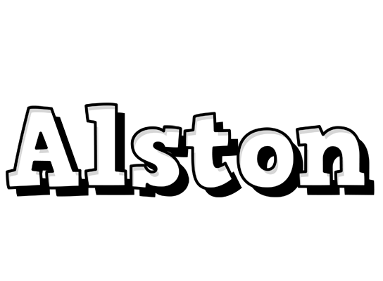Alston snowing logo