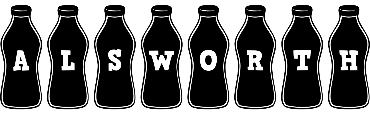 Alsworth bottle logo